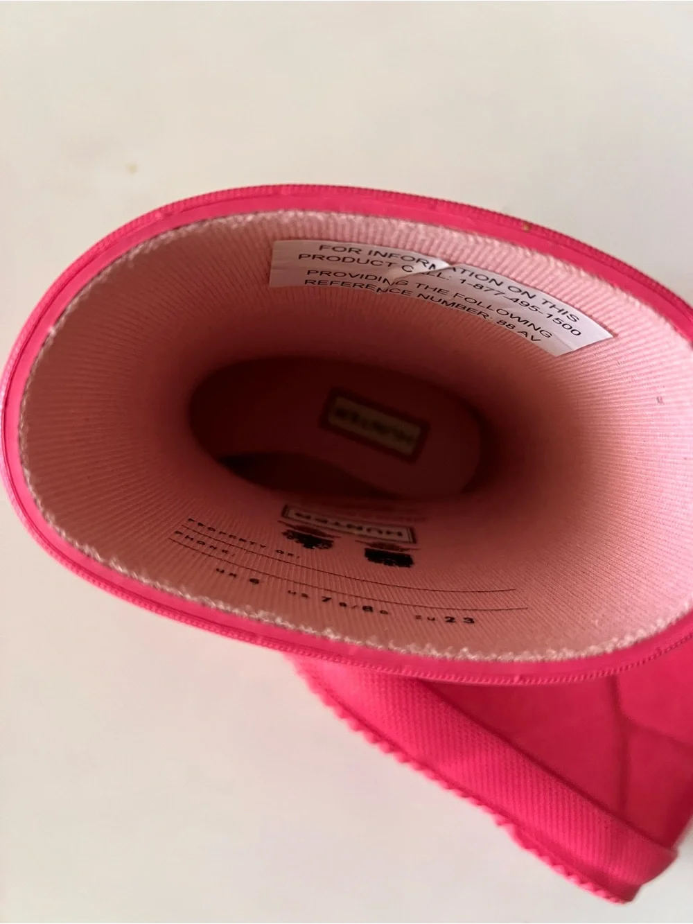 Hunter Pink Kids Gloss Rain Boots